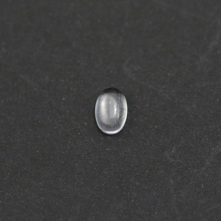 Cabochon cristal de roche ovale 4x6mm x 4pcs