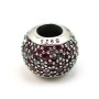 925 sterling silver ball with zirconium 6mm x1pcs