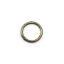 Round welded rings, in metal bronze color, 1 * 10mm about 50pcs