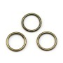 Round welded rings, in metal bronze color, 1 * 10mm about 50pcs
