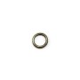Round welded rings, in metal bronze color, 1 * 6mm about 100pcs