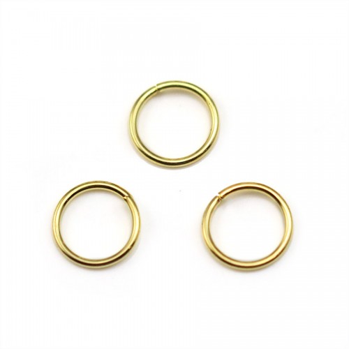 Runde, offene Ringe aus vergoldetem Metall 0.8 * 8mm ca. 100Stk