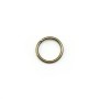 Round open rings, in metal color bronze, 0.8 * 8mm about 100pcs