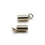 Metal spring coil for cord ends of 4mm x 2pcs