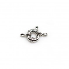 Clasp in the shape of a buoy, in silver metal, 9.5mm x 1pc