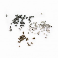 Quetschperlen, Metall in verschiedenen Farben 1.5 * 0.8mm x 5grs