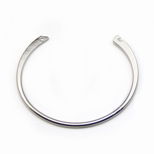 Flexibler Ring, silberfarben rhodiniert, 64mm x 1Stk