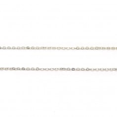 Cadena de plata 925, rodiada x 45cm