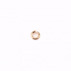 Anelli aperti placcati in oro rosa "flash" su ottone 0,6x3 mm x 50 pz