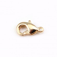  Lobster clasp by "flash" Gold on brass 7x12mm x 20pcs