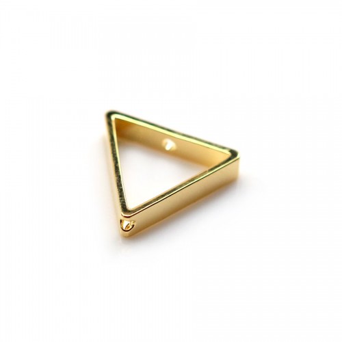 Intercalaire de forme triangle 0.8x3x15mm, plaqué par "flash" or sur laiton x 4pcs
