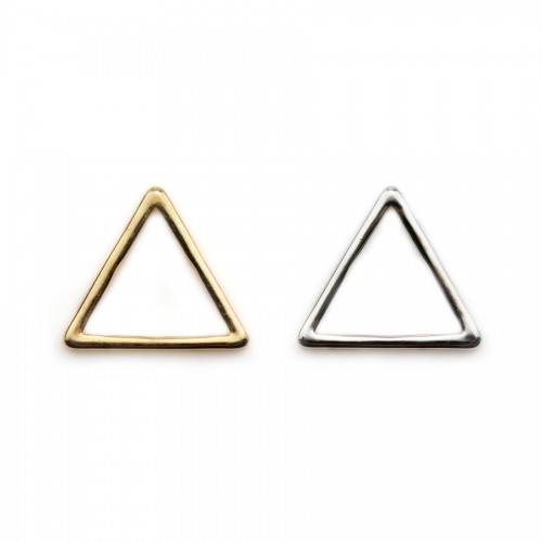 Intercalaire triangulaire, 12mm, doré sur laiton x 4pcs