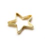 Intercalary in the shape of a star, 29mm, plated by "flash" gold on brass x 1pc