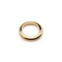 Intercalaire round shape 20mm, plated by "flash" gold on brass x 2pcs