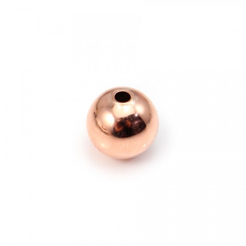  ball by "flash" Gold pink on brass 1.7x10mm x 2pc