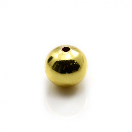 Boule dorée sur laiton 1.7x10mm x 2pcs