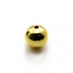  ball by "flash" Gold on brass 1.4x10mm x 6pcs