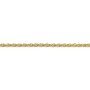 Chain in double mesh of oval shape in flash gold, mesh measuring 1.6mm x 1m