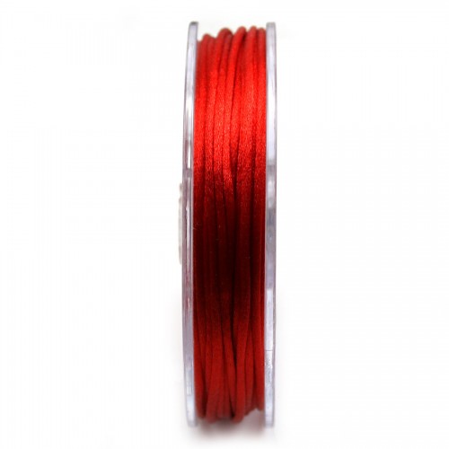 Cordón de cola de rata rojo 2mm x 25m