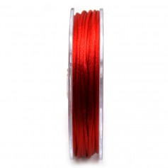 Cordón de cola de rata rojo 2mm x 25m