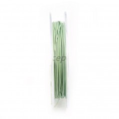 Bead stringing wire, in green almond color, 0.38mm x 10m