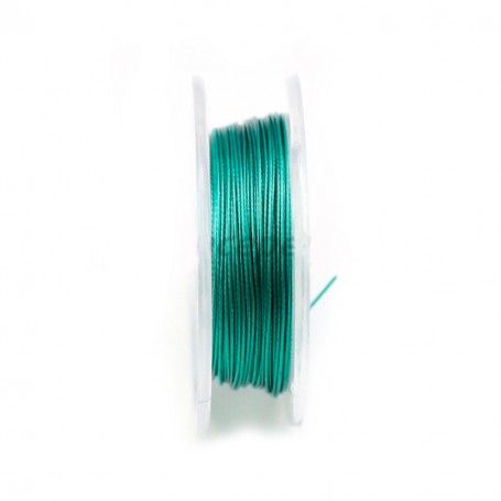 Bead stringing wire turquoise 0.38mm x 10m