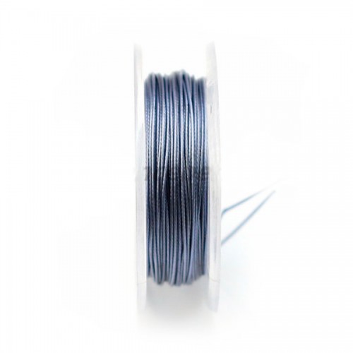 Cable de 7 hilos gris claro de 0,45 mm x 10 m
