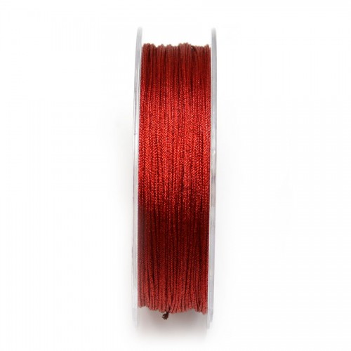 Red glitter polyester thread 0.8mm x 29m