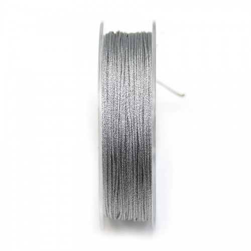 Silver and glitter polyester thread, 0.8mm x 29m