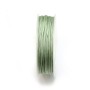Thread green clear almond polyester iridescent 1.5mm x 15m