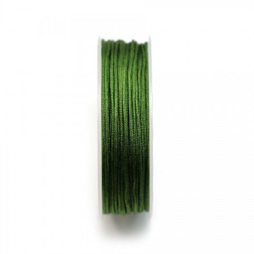 Fil polyester vert avocat irisé 1.5mm x 15m