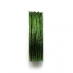 Hilo de poliéster verde aguacate iridiscente 1,5 mm x 15 m