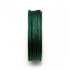 Fil polyester irisé vert sapin 1.5mm x 15m