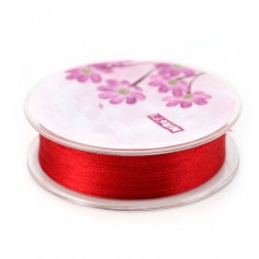 Fil polyester rouge 0.3 mm x 300m