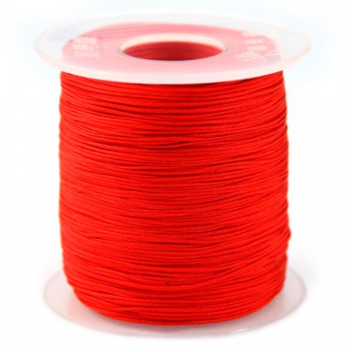 Fil polyester rouge 0.5 mm x 5 m