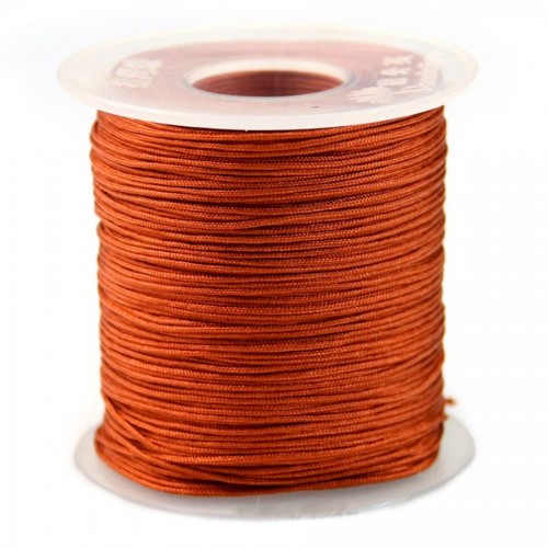 0.8mm x 5m senois polyester thread (reddish-brown)