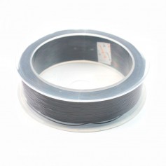 Black elastic thread 0.5mm x 100m