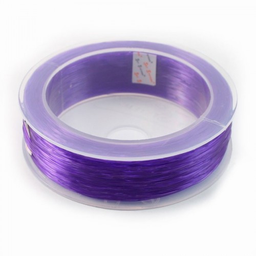 Fil élastique violet 0.5mm X 100m 