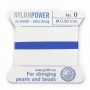 Nylon power wire with needle included, in navy blue color x 2m