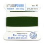Fil power nylon avec aiguille inclus, de couleur olive x 2m