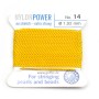 Fil power nylon avec aiguille inclus, de couleur jaune claire x 2m