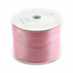 Rose thread polyester double face satin 3mm x 450m