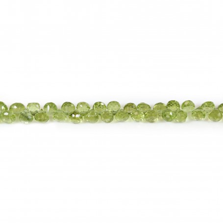 Peridot, in the shape of conical facet 4.5x5mm x 22cm