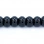 Onyx noir, rondelle, 4x6mm x 40cm