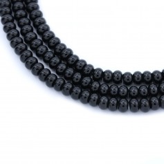 Onyx black, round, 4*6mm x 40cm