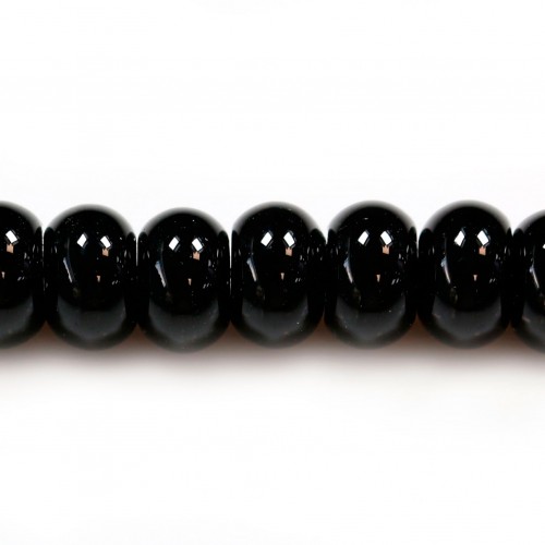 Agate noire rondelle 5x8mm x 10 st