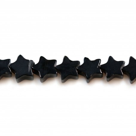 Agate noir étoile 6mm x 40cm