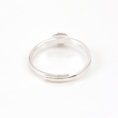 Porta anelli regolabile 6mm Argento 925 x 1pc
