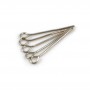 Pin in metal, with an open ring head, 0.6 * 20mm x 200pcs