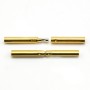 Bayonet clasp 925 silver&gold plated for stainless wire 0.7mm x 1pc